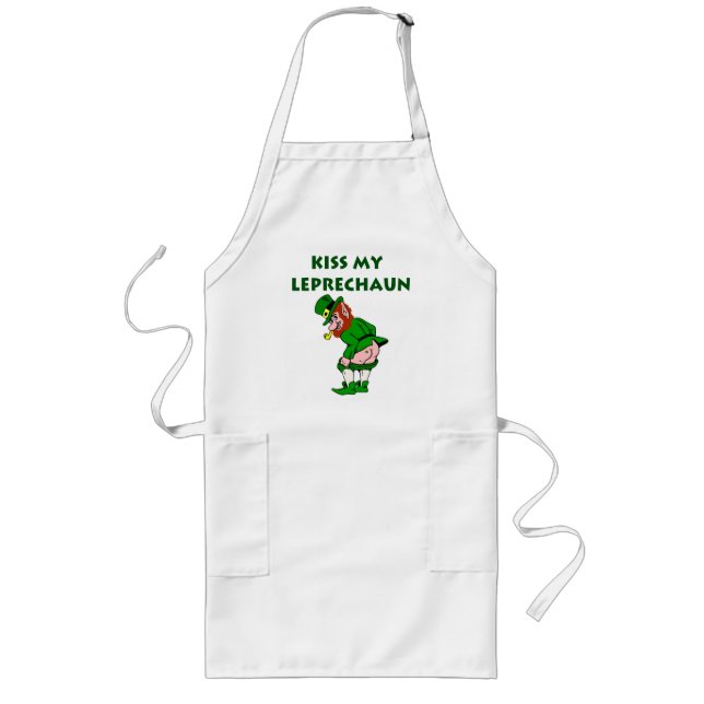 Delantal Largo Besar mi Leprechaun Apron (Frente)