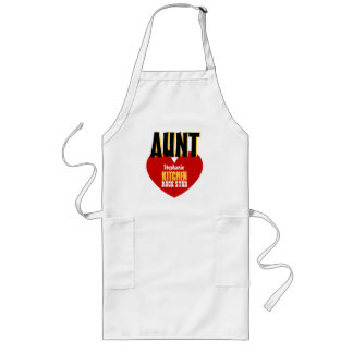 Delantal Largo Big Star Custom Name AUNT Kitchen Rock Star V06