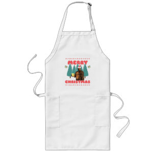Delantal Largo Bigfoot Divertido - Feliz Navidad