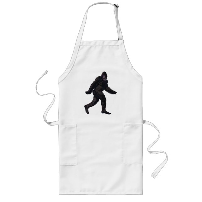 Delantal Largo Bigfoot Sasquatch Yetti (Frente)