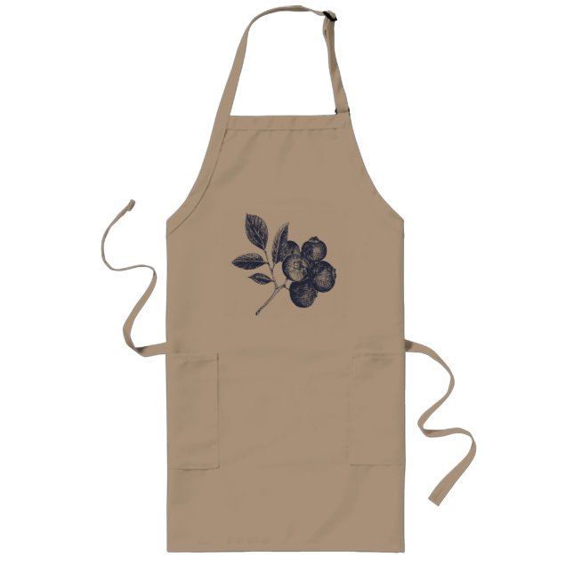 Delantal Largo Blueberry Apron (Frente)