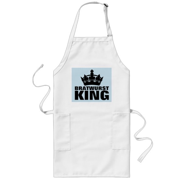 DELANTAL LARGO BRATWURST KING DAD HUSBAND KITCHEN APRON (Frente)