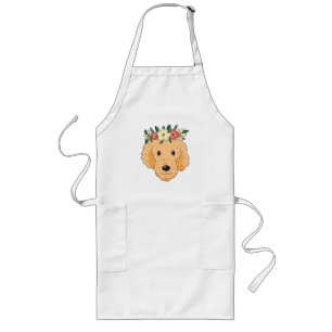 Delantal Largo Cabeza de Golden Retriever Adorable