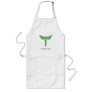 Delantal Largo Caducto con hojas Apron largo