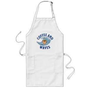 Delantal Largo Café y Olas