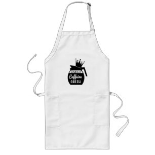 Delantal Largo Caffeine QUEEN Coffee Pot personalizado
