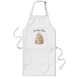 Delantal Largo Cake Apron - Custom Name Baker Gift