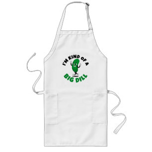 Delantal Largo Camiseta básica de mujer con gran chiste de pepino