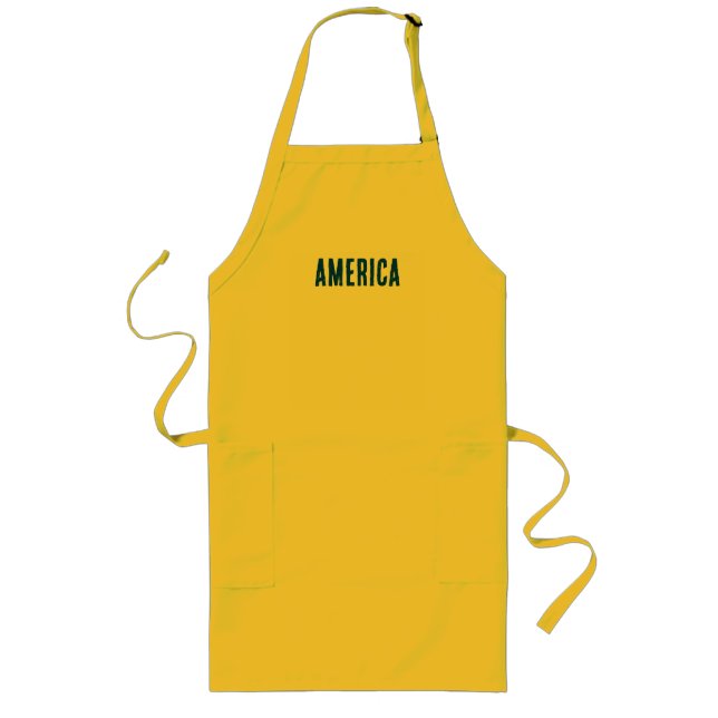 Delantal Largo Camiseta de América (Frente)