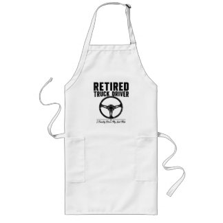 Delantal Largo Camiseta de camionero jubilado - Finalmente conduj