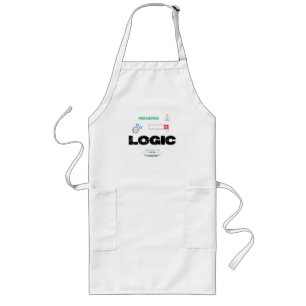 Delantal Largo Camiseta de programación con modo de código lógico