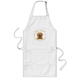 Delantal Largo Camiseta de retrato de Golden Retriever - Mamá Per