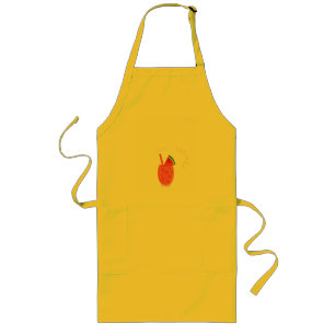Delantal Largo Camiseta de verano, diseño de jugo fresco