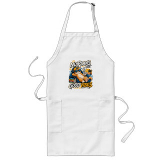 Delantal Largo Camiseta sin planes solo buenas vibras