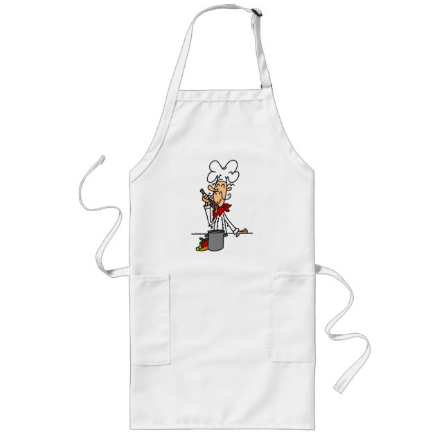 Delantal Largo Camisetas y regalos del cocinero de la sopa (Frente)