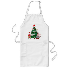 Delantal Largo Canadá Árbol de Navidad Sudadera Canadiense de X-m