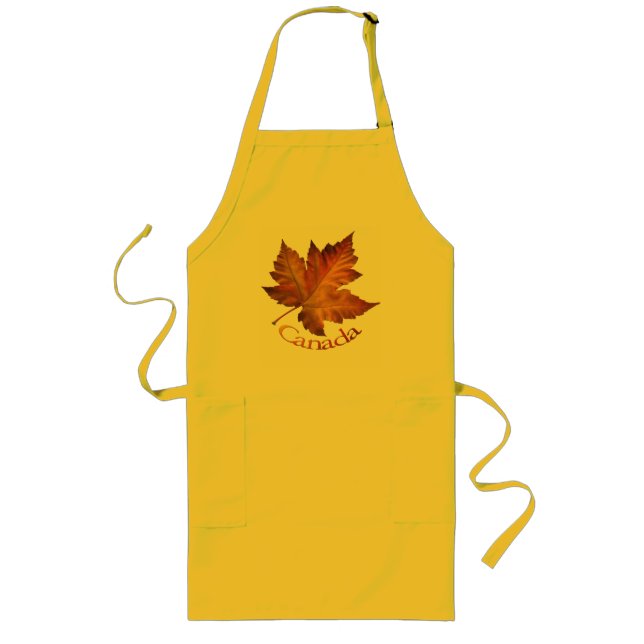 Delantal Largo Canadá Souvenir Apron Canada Maple Leaf Souvenir (Frente)