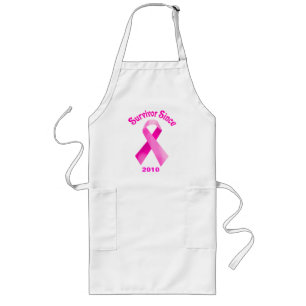 Delantal Largo Cáncer de mama Cinta rosada Apron