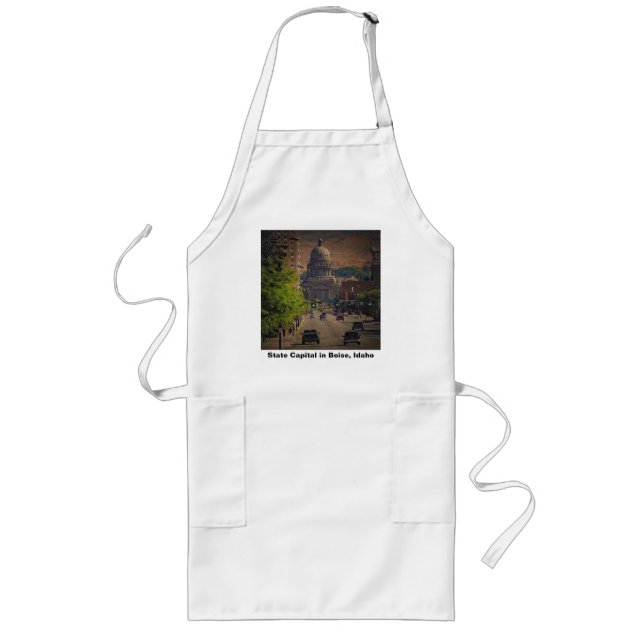 Delantal Largo Capital estatal en Boise, Idaho (Frente)
