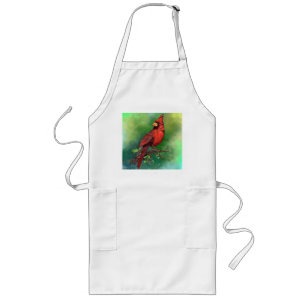 Delantal Largo Cardenal Rojo Norte Apron