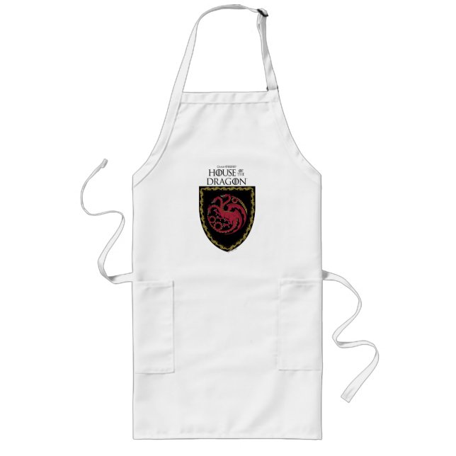 Delantal Largo CASA DEL DRAGÓN | Escudo de House Targaryen (Frente)