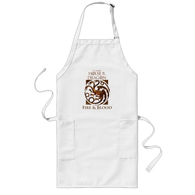 Delantal Largo CASA DEL DRAGÓN | House Targaryen Sigil (Frente)
