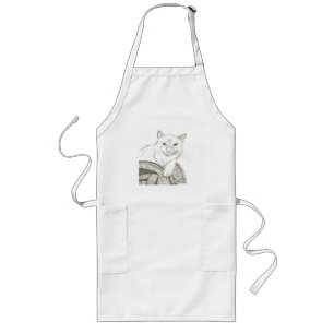Delantal Largo Cat Ragdoll Portrait Apron
