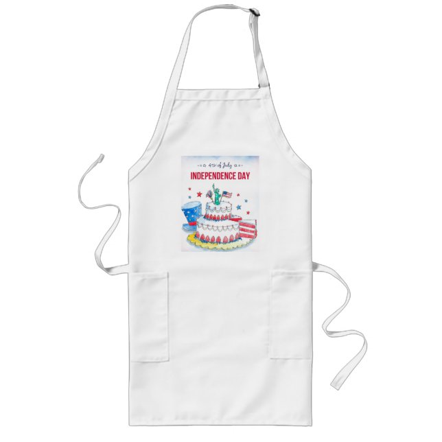 Delantal Largo Celebración patriótica (Frente)