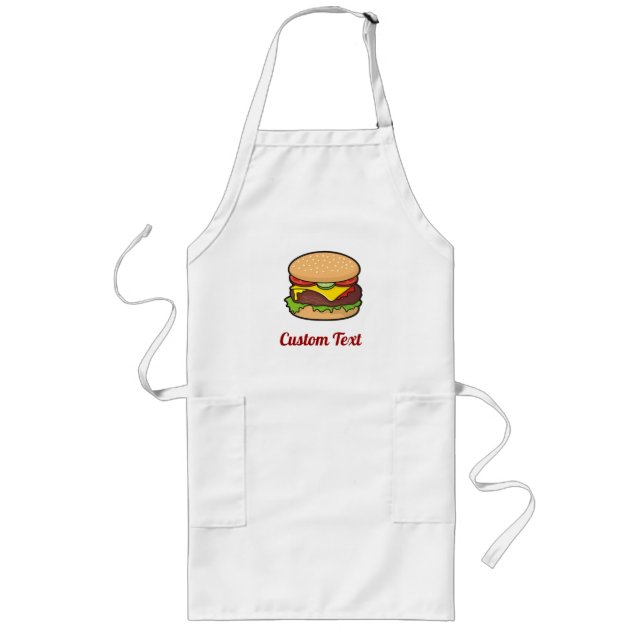 Delantal Largo Cheeseburger Long Apron (Frente)