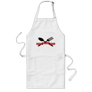 Delantal Largo Chef Apron, Personalizado elegante de horquilla y 