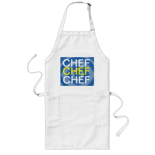 Delantal Largo Chef chef chef (Frente)
