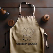 "Chef Papá" Tipografía de sombrero de chef a la pa
