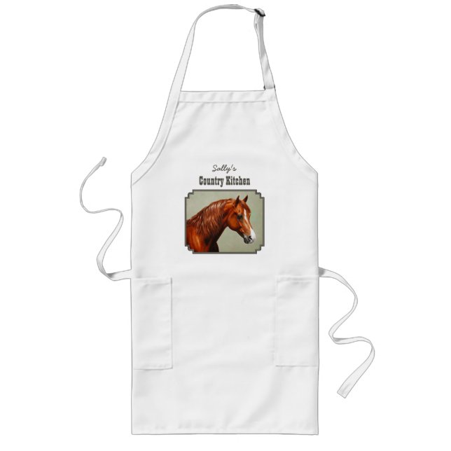 Delantal Largo Chestnut Morgan Horse (Frente)