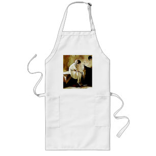 Delantal Largo Chica de cosecha por chimenea Apron