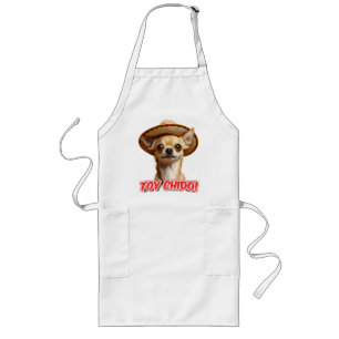 Delantal Largo Chihuahua con Sombrero Toy Chido!