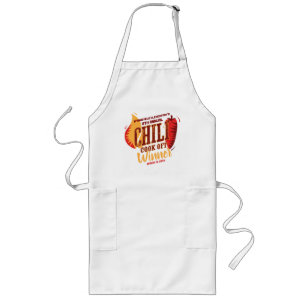 Delantal Largo Chili Cocina Sin Ganador Concurso de cocina BBQ
