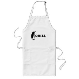 Delantal Largo Chill Penguin Funny BBQ Apron