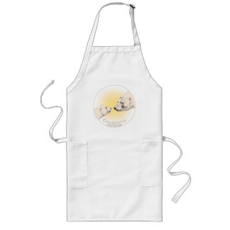 Delantal Largo Churchill Souvenirs Polar Bear Art Camisetas y Reg