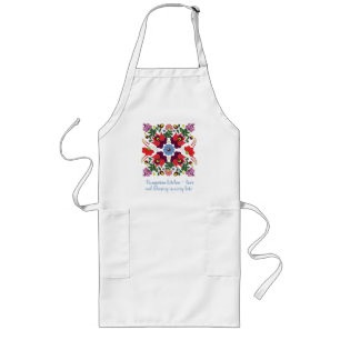 Delantal Largo Cita de bendición original de cocina húngara