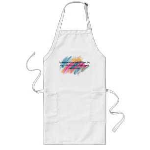 Delantal Largo Cita divertida Apron para cocineros.