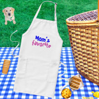 Cita divertida "favorita de mamá" con texto rosa a