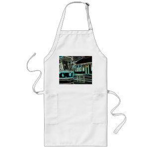 Delantal Largo CLRV Neon en el Apron Blanco Stand