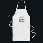 Delantal Largo Club de mamás Cansadas Monograma de caligrafía<br><div class="desc">... </div>
