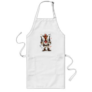 Delantal Largo Cluck Yeah! Cowboy Rooster with Pistols