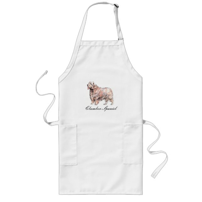Delantal Largo Clumber Spaniel Apron (Frente)