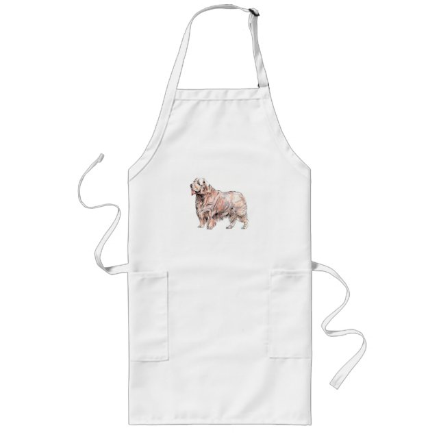 Delantal Largo Clumber Spaniel Apron (Frente)