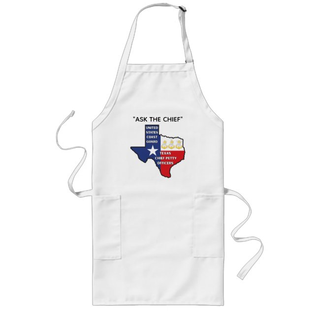 Delantal Largo Coast Guard Texas Chief Petty Officers Shirt (Frente)