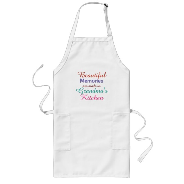 DELANTAL LARGO COCINA DE ABUELA, APRON (Frente)