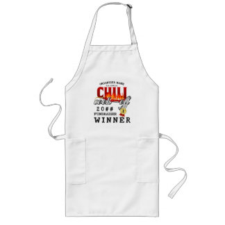 Delantal Largo Cocinero Chili Cocinó A Fiesta Comunitario De Reca