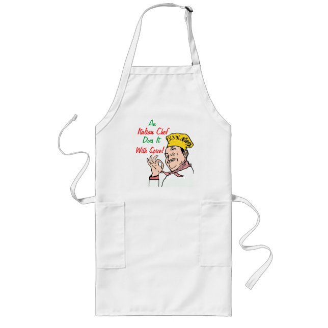 Delantal Largo Cocinero-Cocineros italianos (Frente)